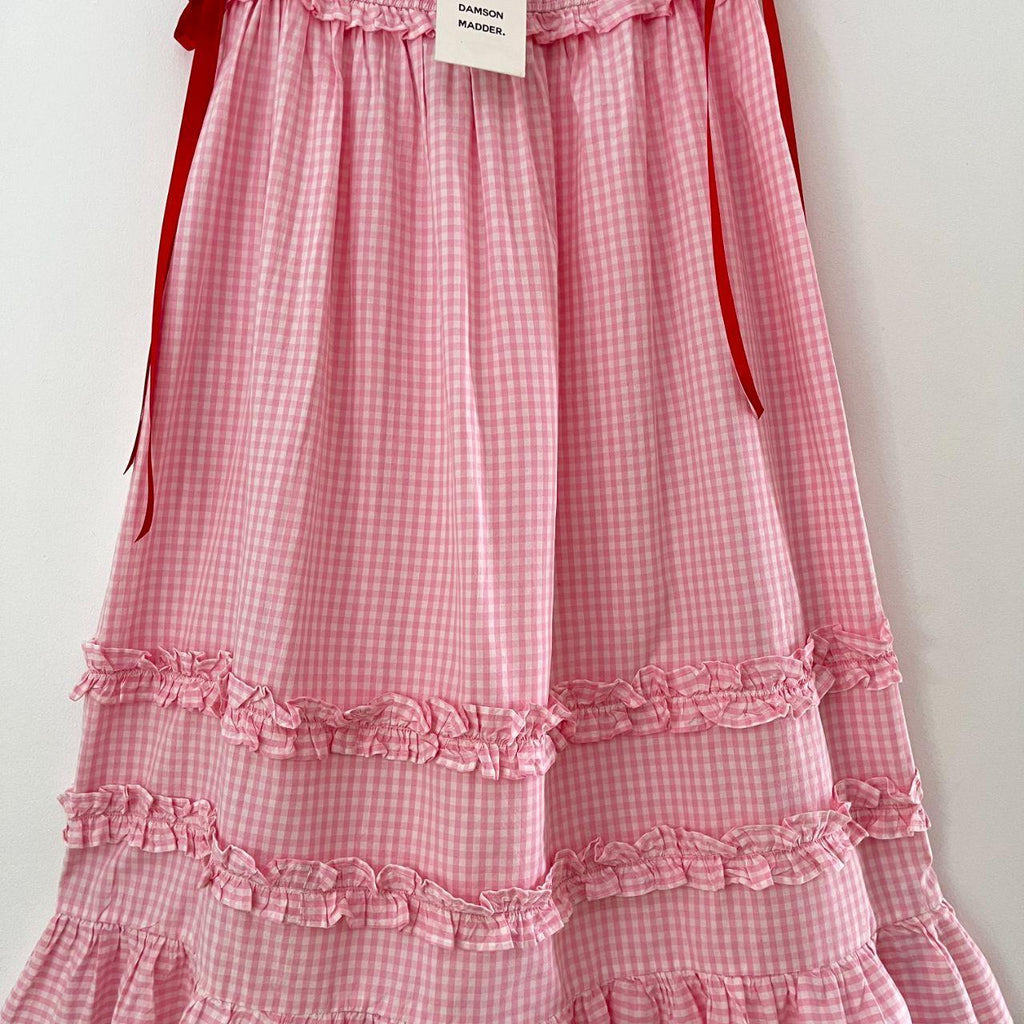 Damson Madder BNWT OLIVIA Ruffle Gingham Skirt.