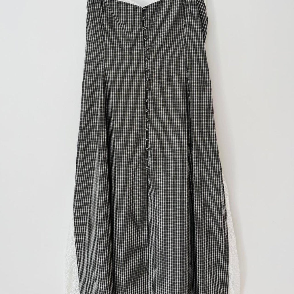 Katharina Lou FLORENCE Dress in Black/White Check.