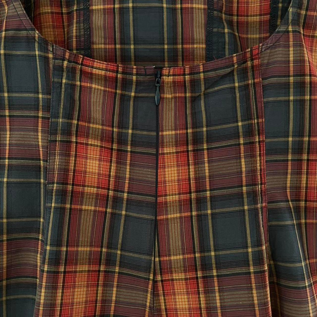 Katharina Lou ANNABEL Mini Dress in Strawberry Blue Check