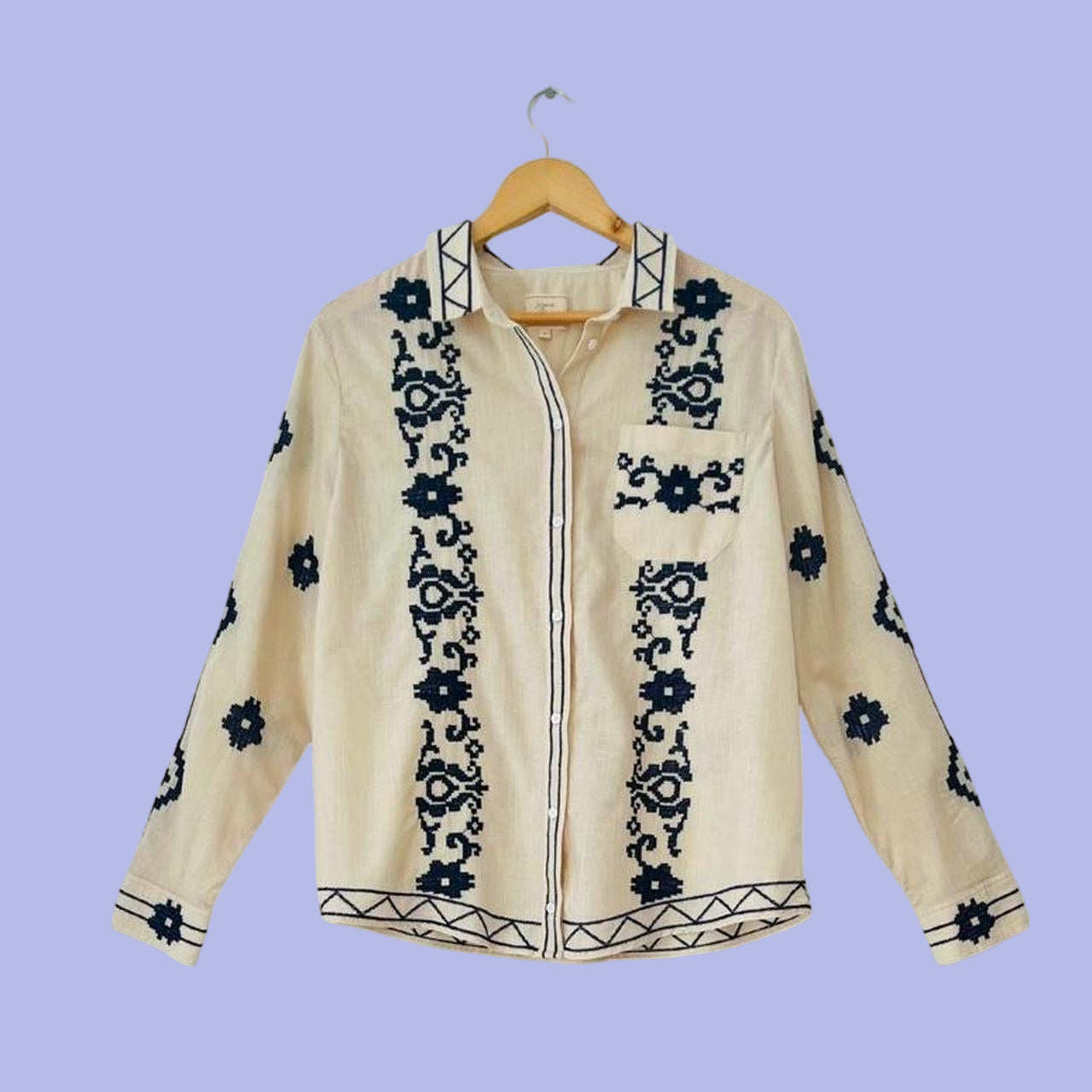 Sézane X Lucia Vergara TOMBOY Shirt.