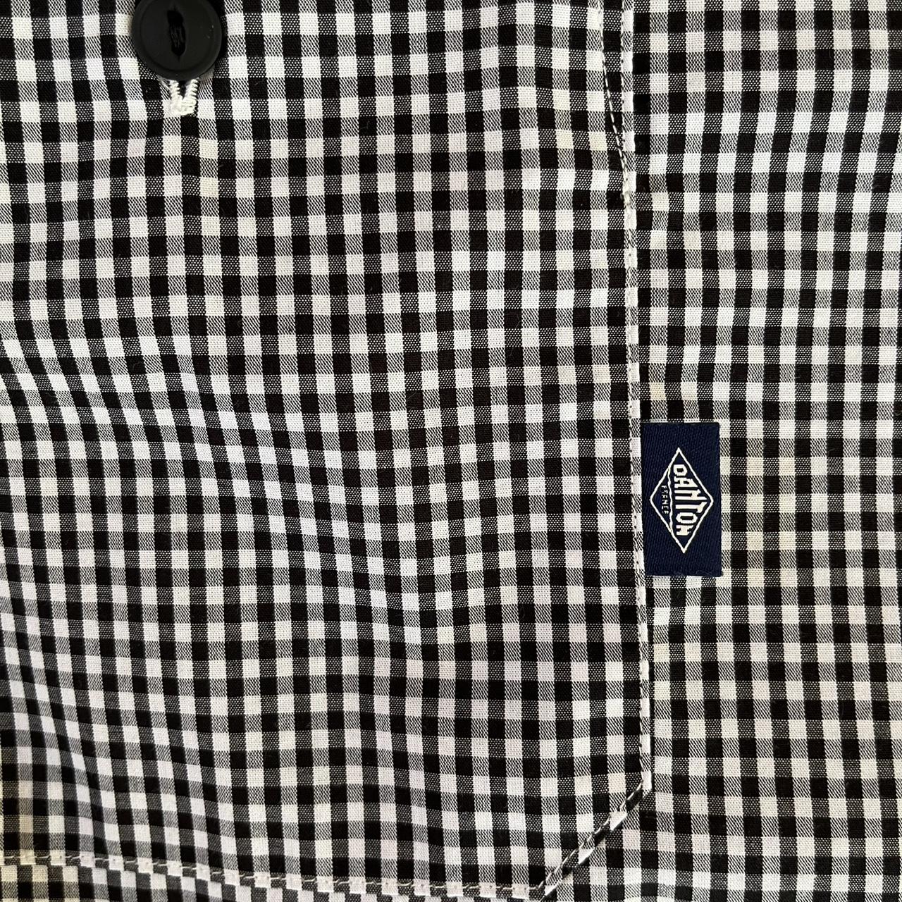 Danton France Checked Cropped Shirt.