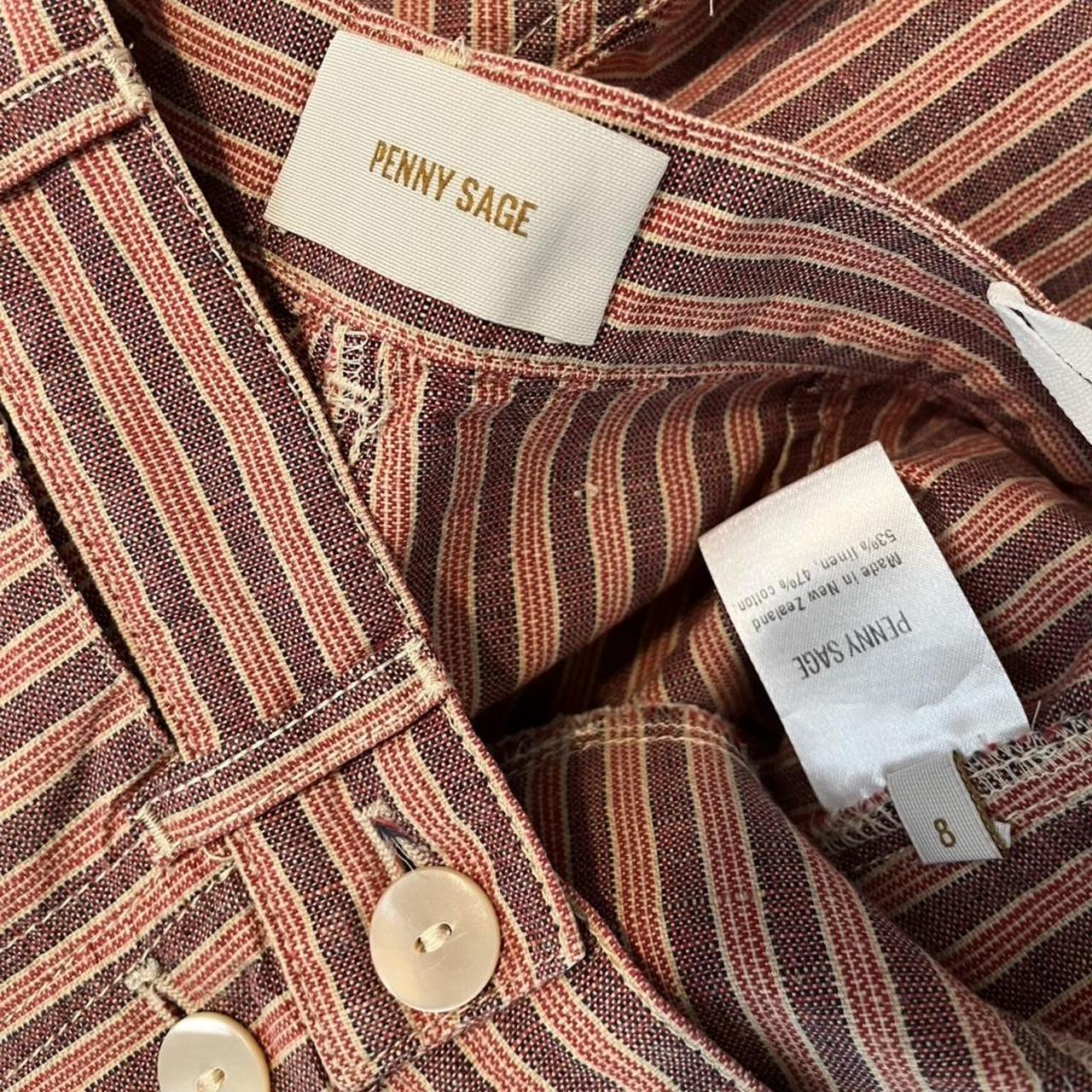 Penny Sage DREYFUS Shorts in Red Stripe.