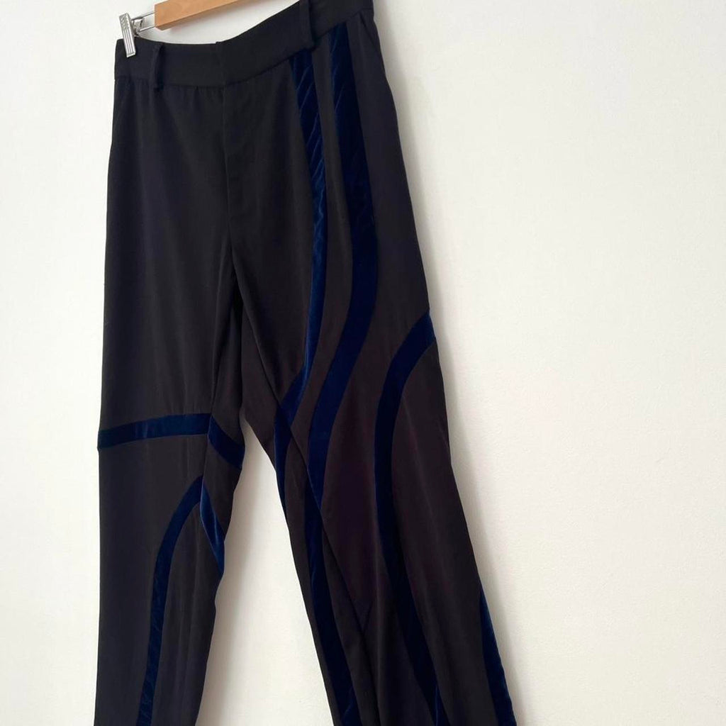 Karla Laidlaw Velvet Applique Pants.