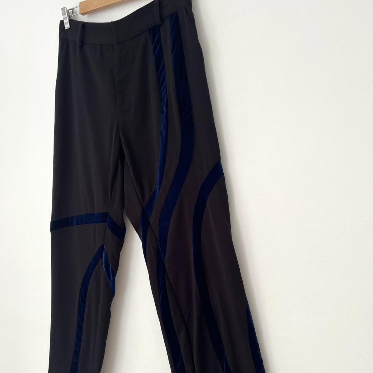 Karla Laidlaw Velvet Applique Pants.