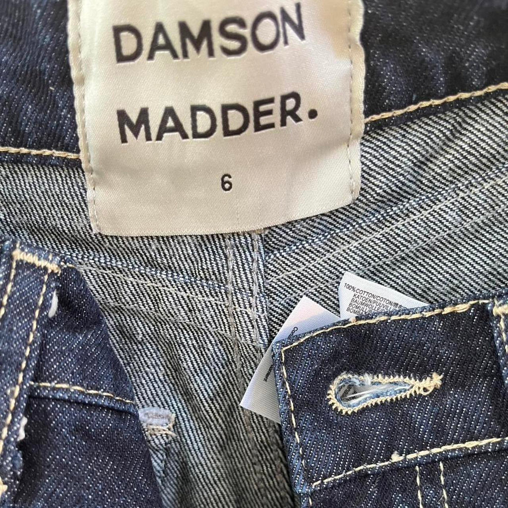 Damson Madder NOVA Jorts in Indigo.