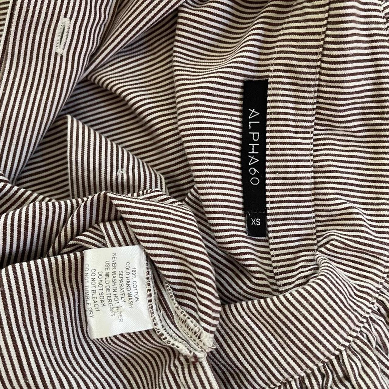 Alpha 60 Ruffle Collar Blouse.