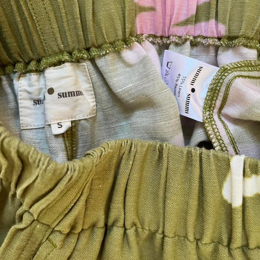 Summi Summi Linen Pants in Grafiti Butterfly.