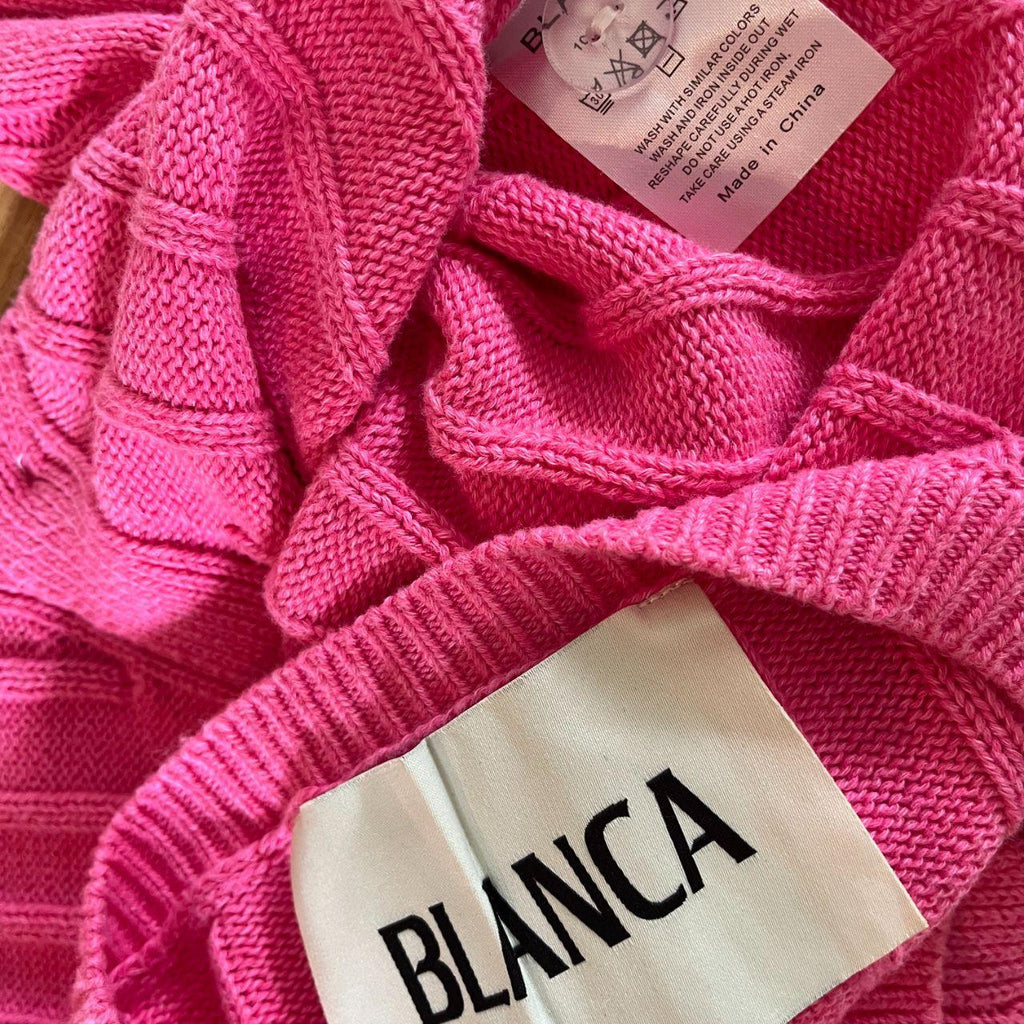 Blanca Knit Cardigan in Pink.