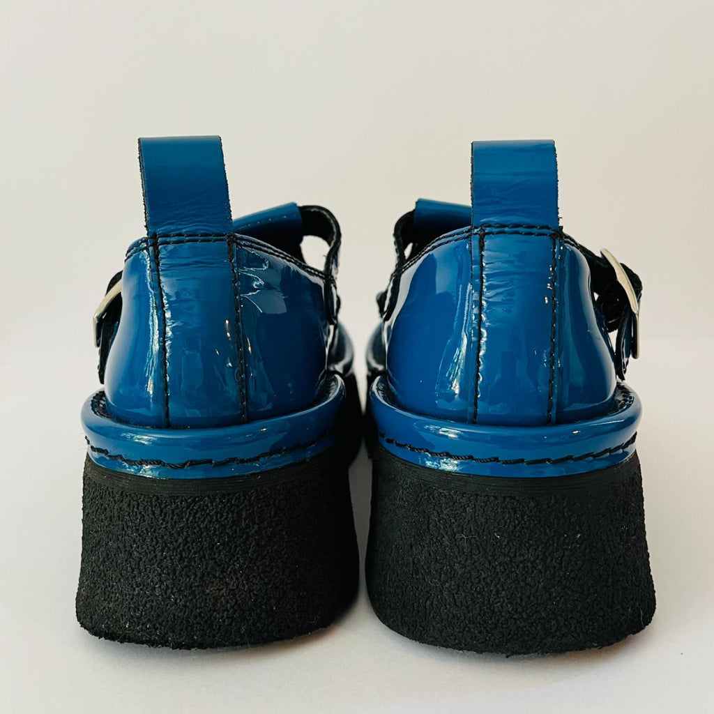 Miista E8 CATHY Brogue Maryjanes in Blue.