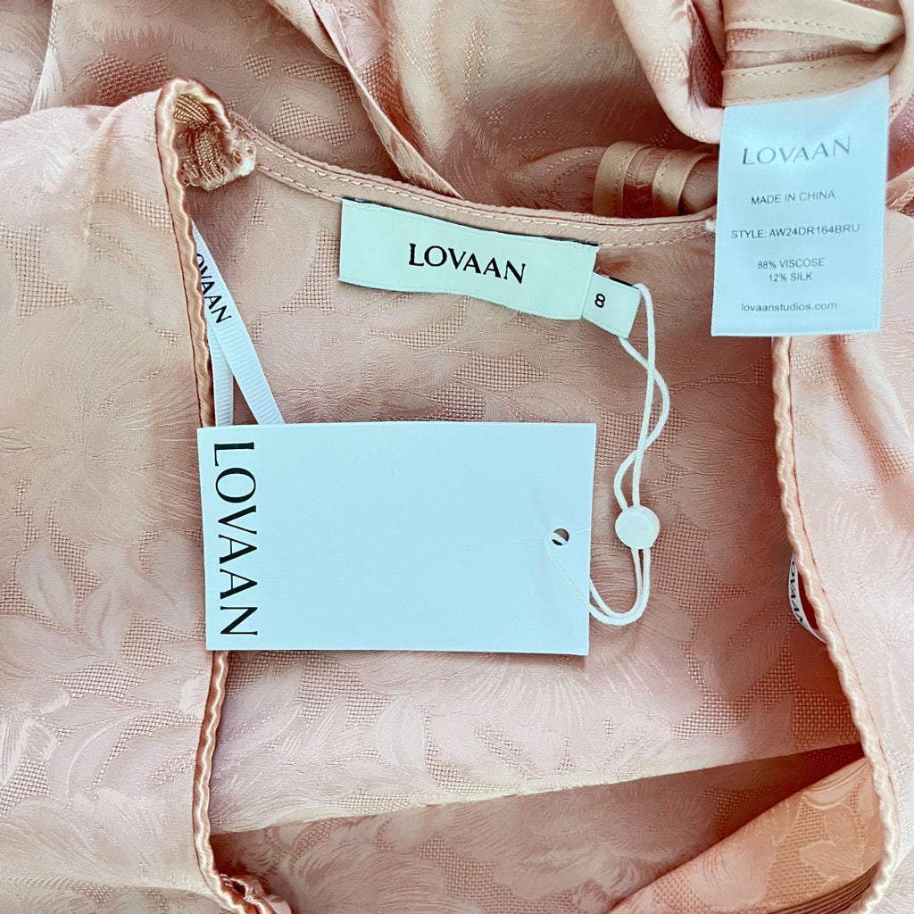 Lovaan BNWT ISLA Dress in Dusty Pink.