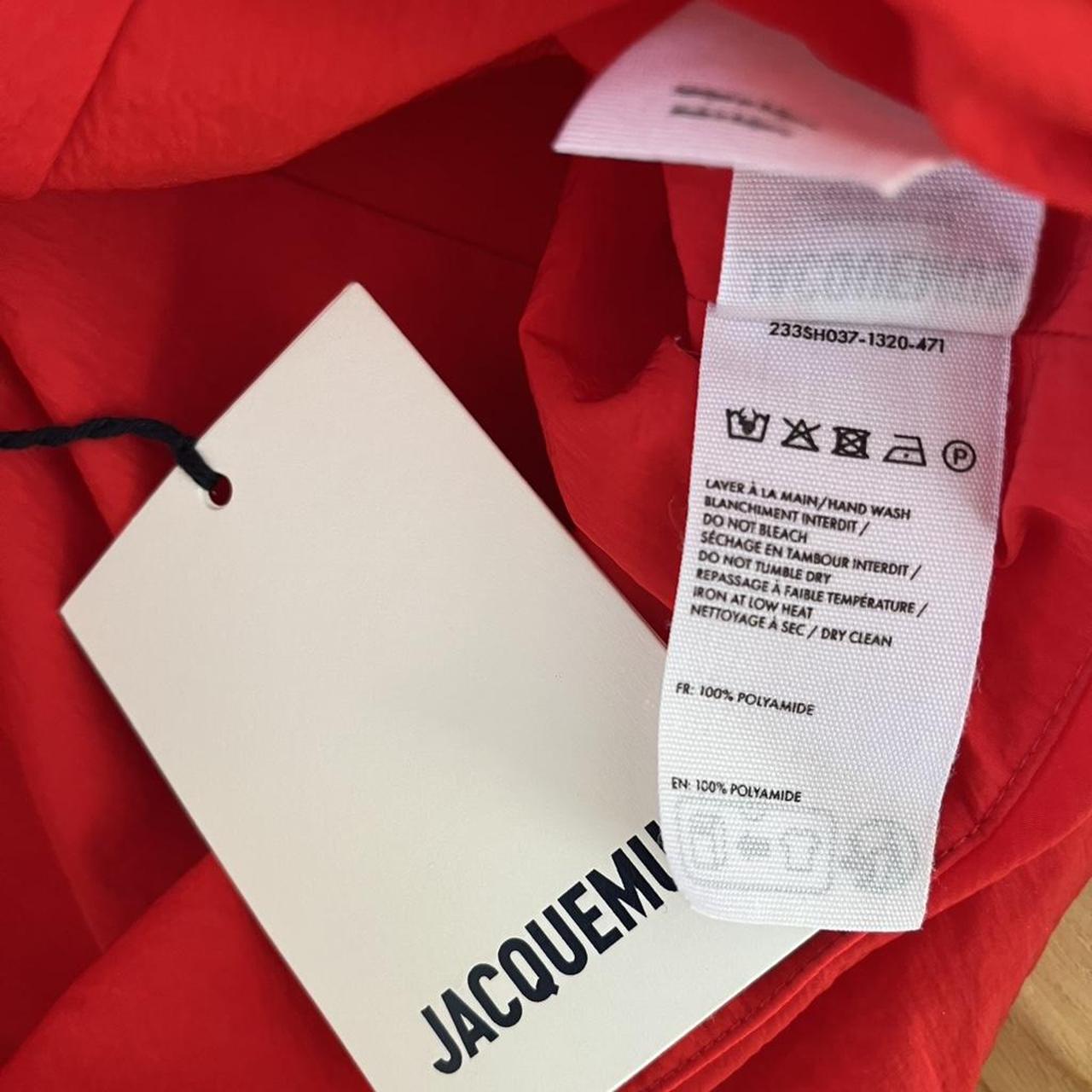 Jacquemus BNWT LA CHEMISE GALLIGA Cropped Blouse in Red.