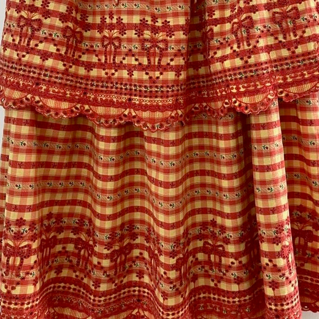 Damson Madder BNWT CORSETTE RARA Tiered Midi Skirt Size 10.