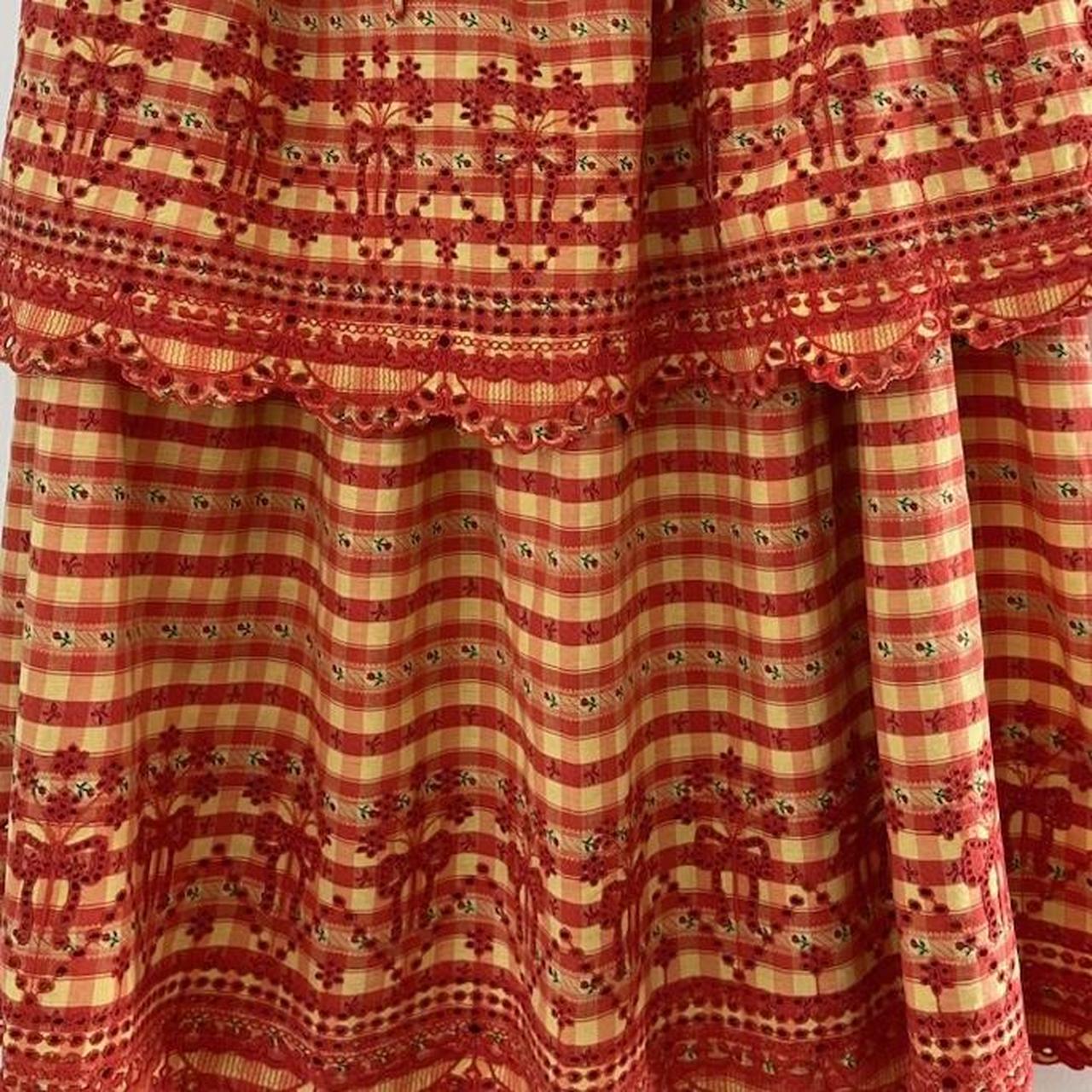 Damson Madder BNWT CORSETTE RARA Tiered Midi Skirt Size 10.