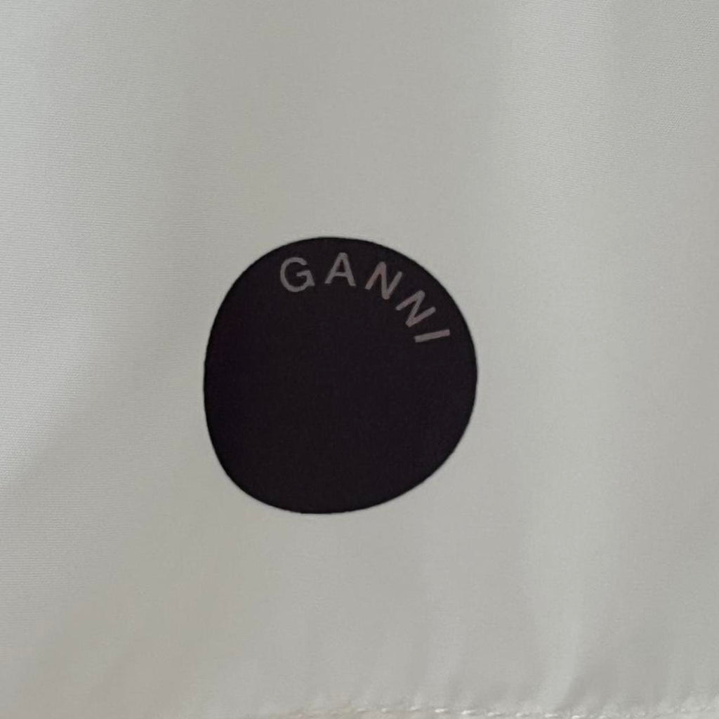 Ganni Polka Dot Crepe Blouse.