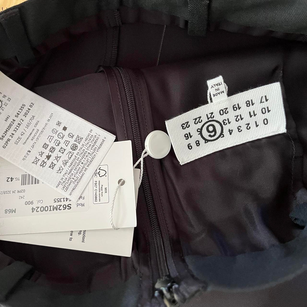 Margiela BNWT Maxi Tailored Skirt in Black.