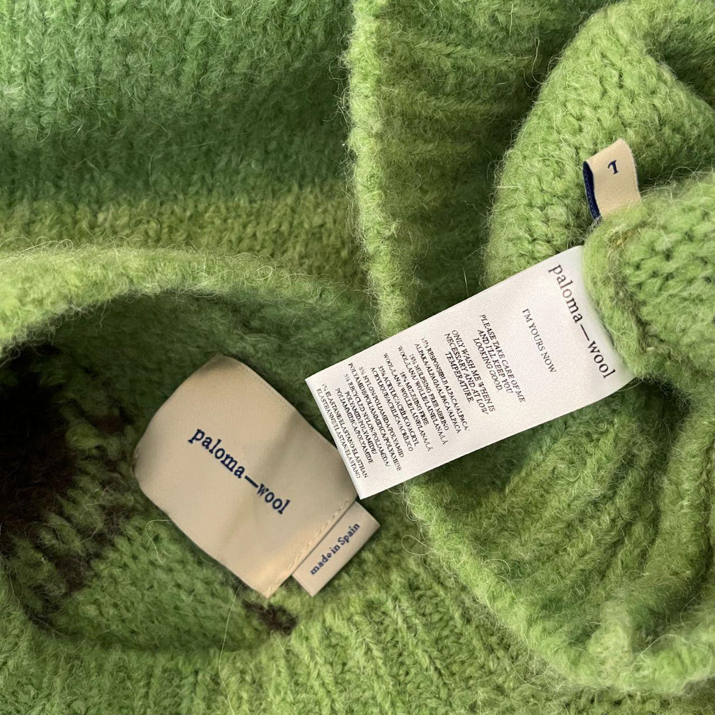 Paloma Wool BEN TROBAT Jumper in Kiwi Green.