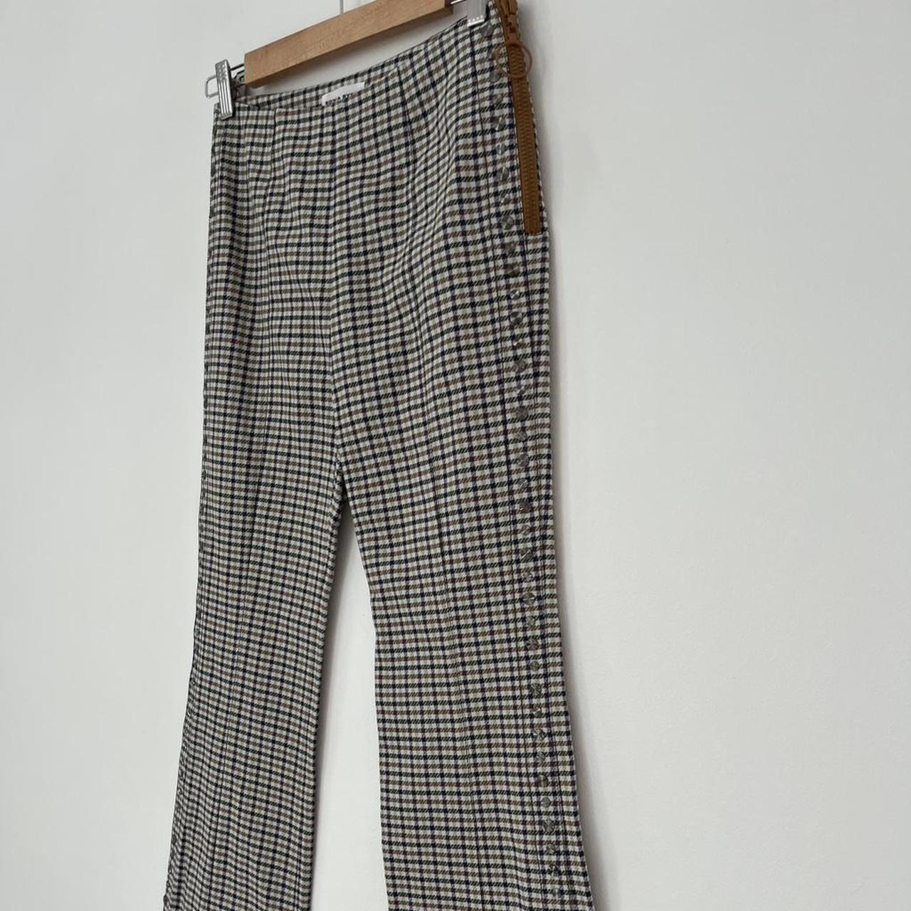 Sonia Rykiel Plaid Cropped Trucker Pants.