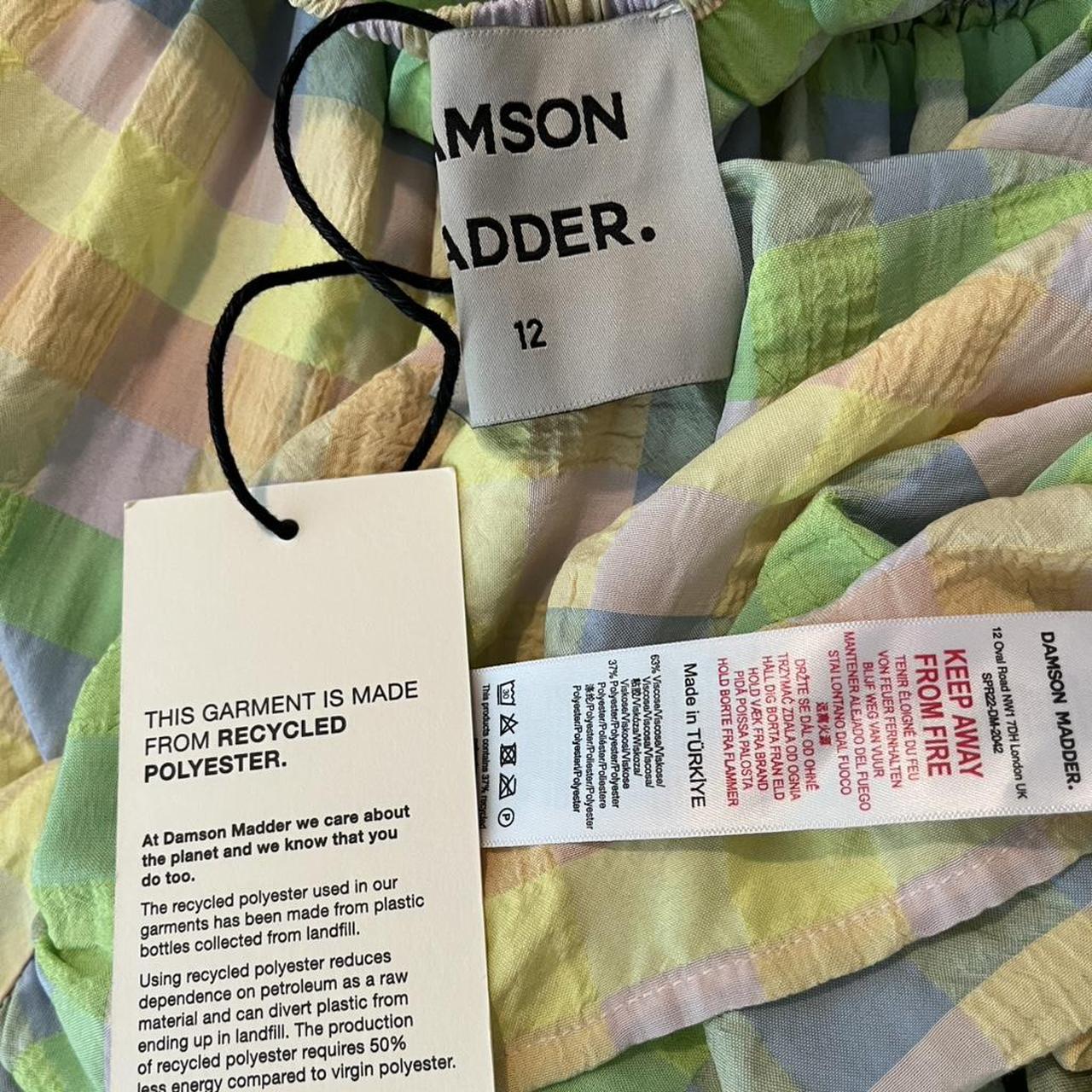 Damson Madder BNWT WINIFRED Pastel Seersucker Maxi Dress.
