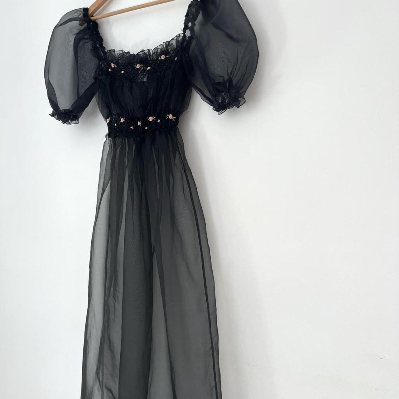 Tach CORA Organza Dress in Black.