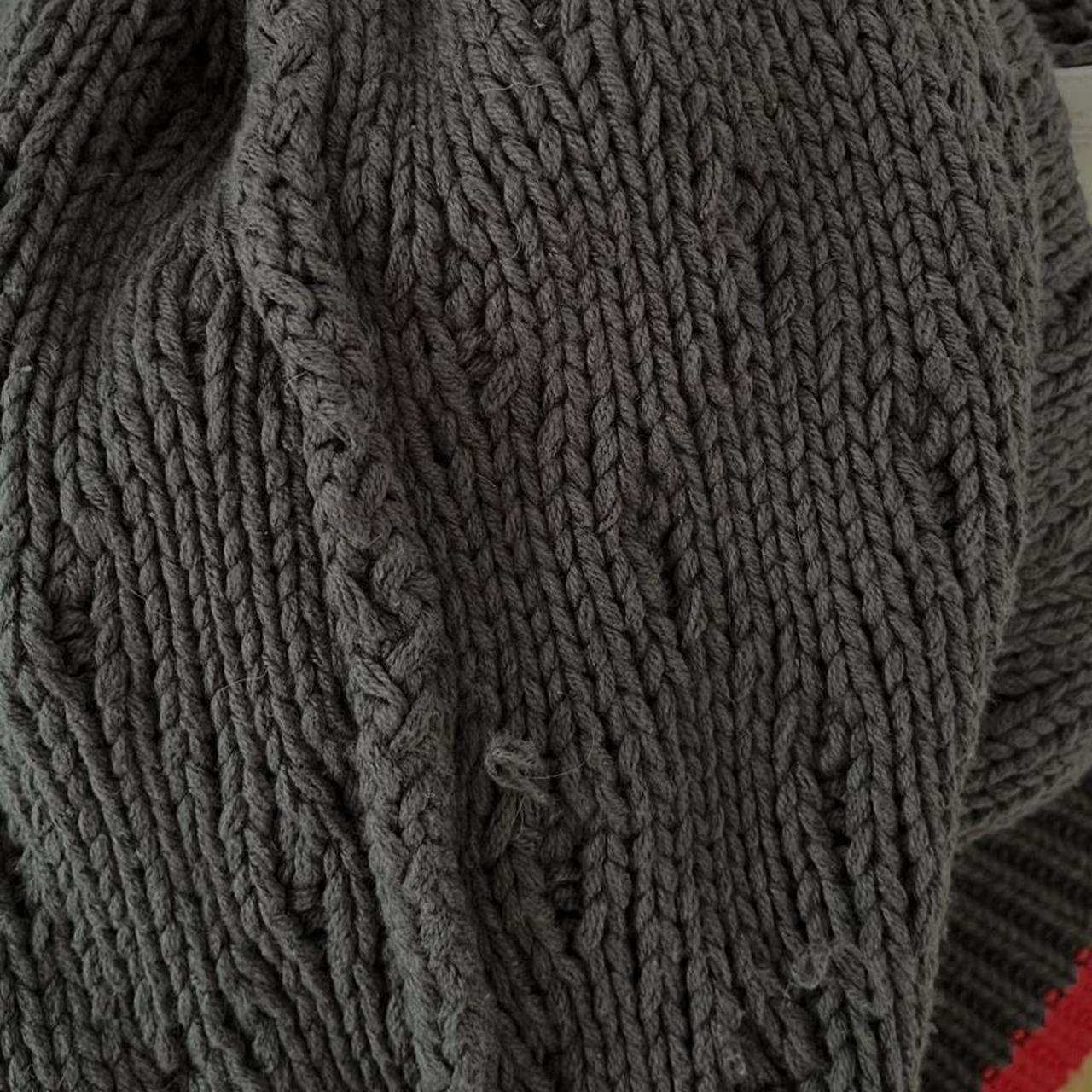 Damson Madder GRANDPA Floral Embroidered Cardigan in Charcoal.