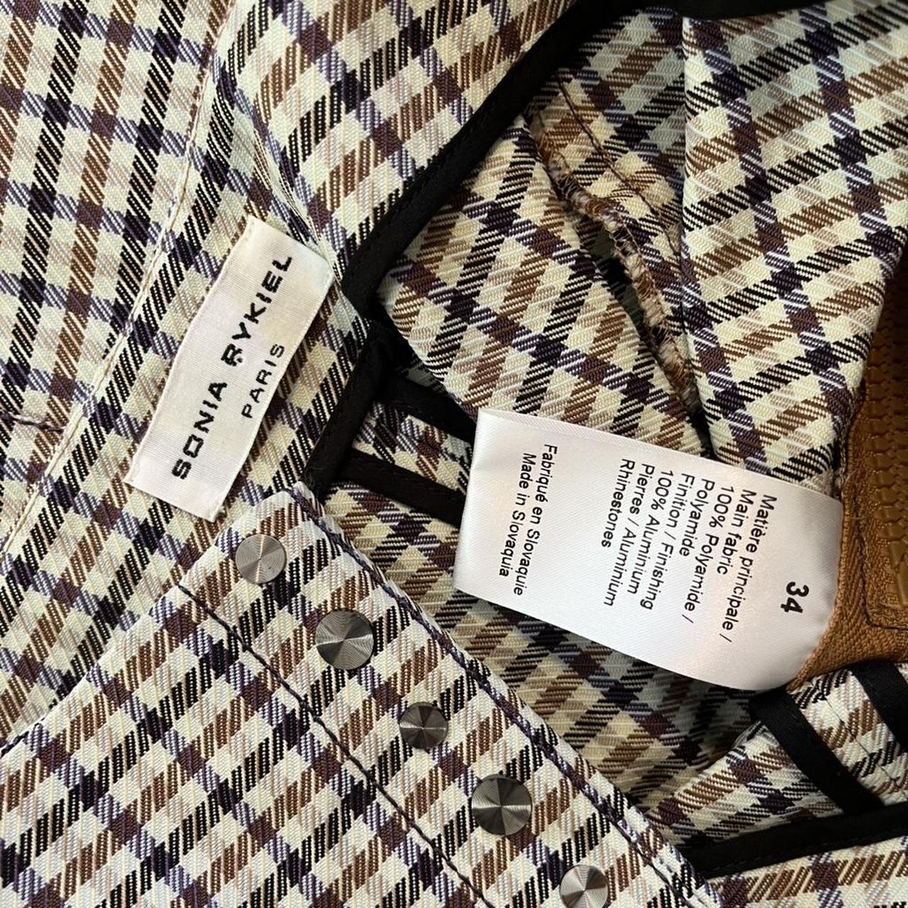 Sonia Rykiel Plaid Cropped Trucker Pants.