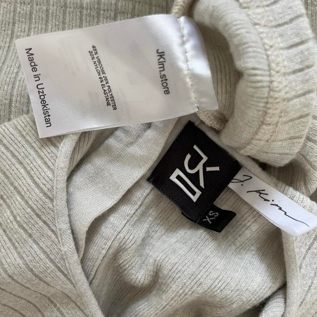 J.Kim LATTICE Tank Top in Grey Size XS.