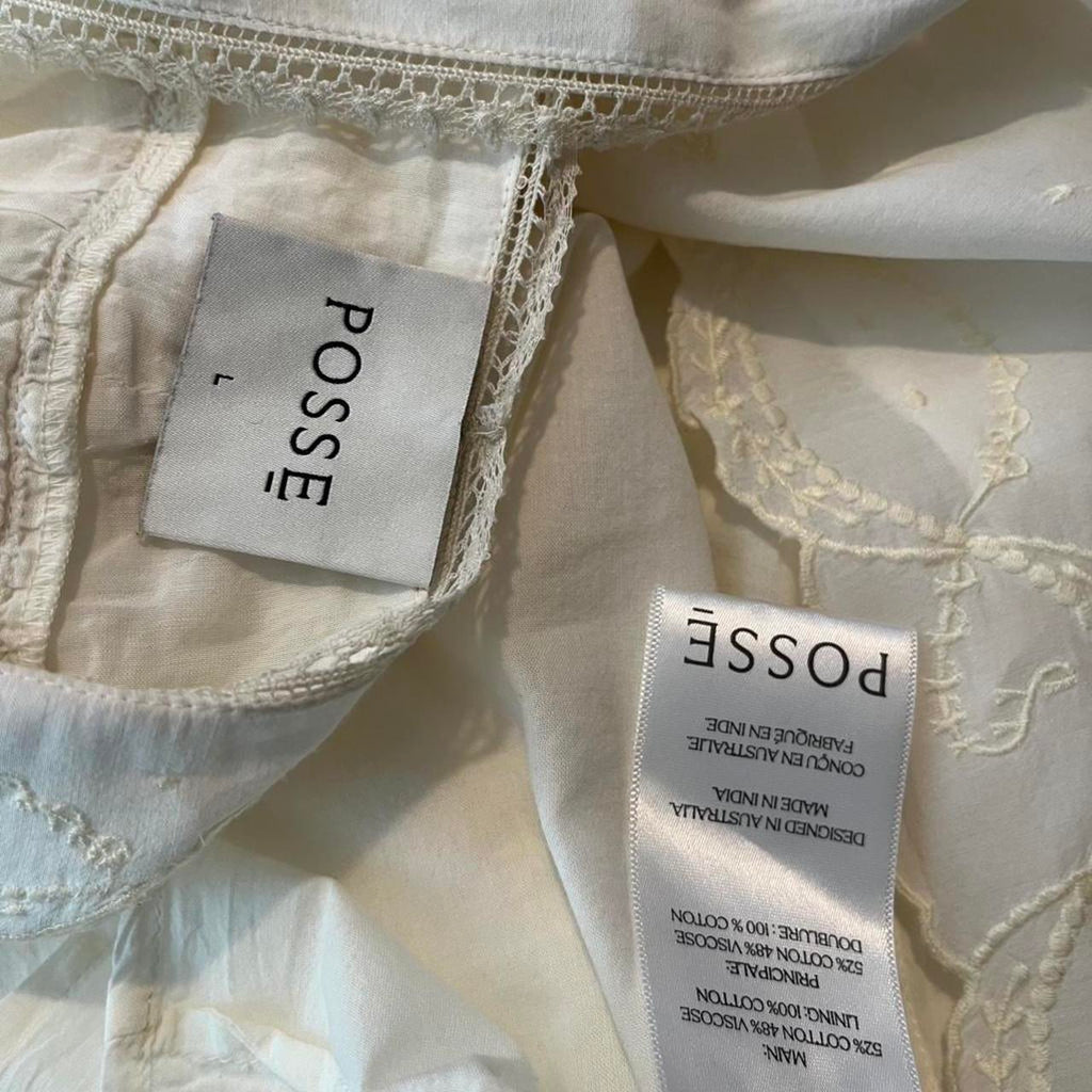 Posse MYLAH Mini Dress in Cream.