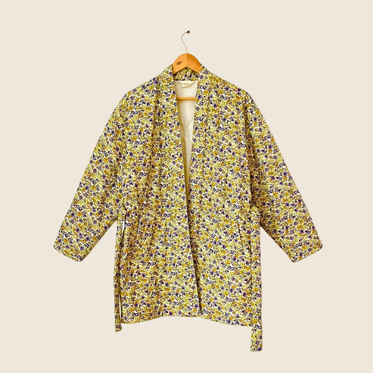 Oak Meadow Floral Quilted Coat Size XS-S.
