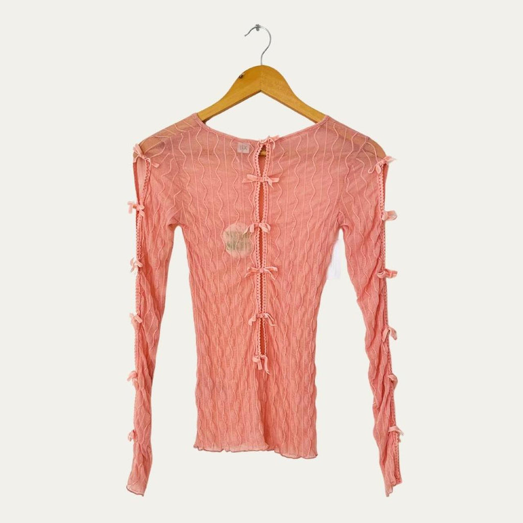 Second Skin by Find Me Now The Label BNWT ROSS BOW Mockneck Top in Icy Pink.