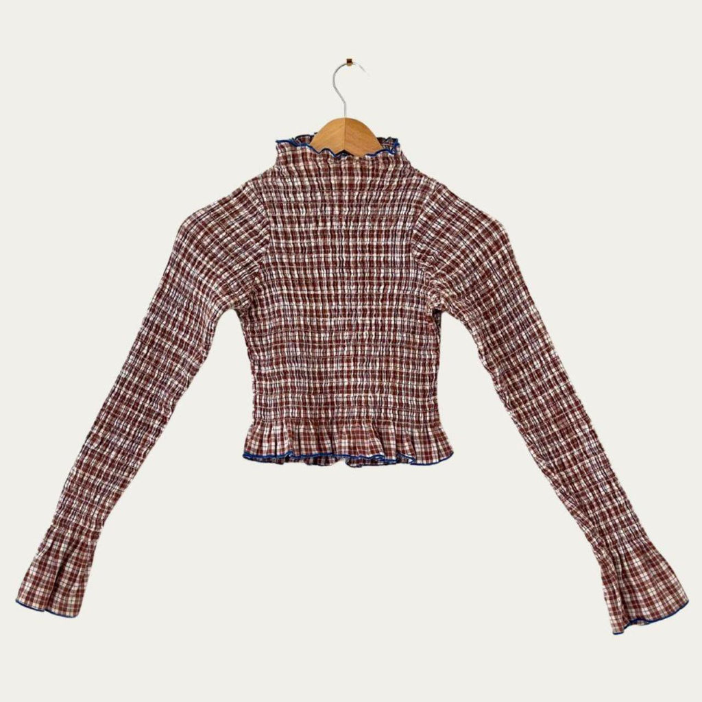 Aprés Studio Ruched Skivvy in Brown.