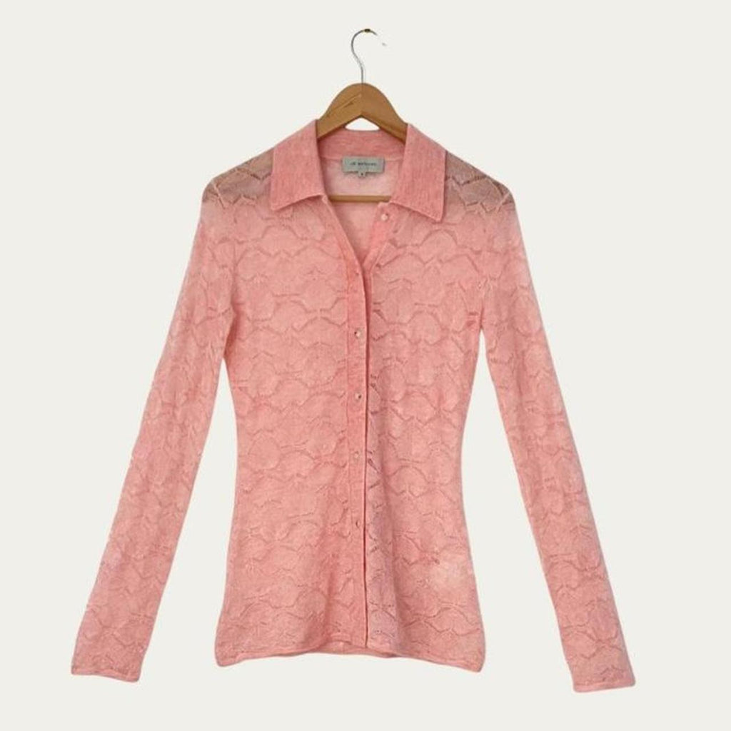 Lee Mathews Sample Long Sleeve Knit Blouse.