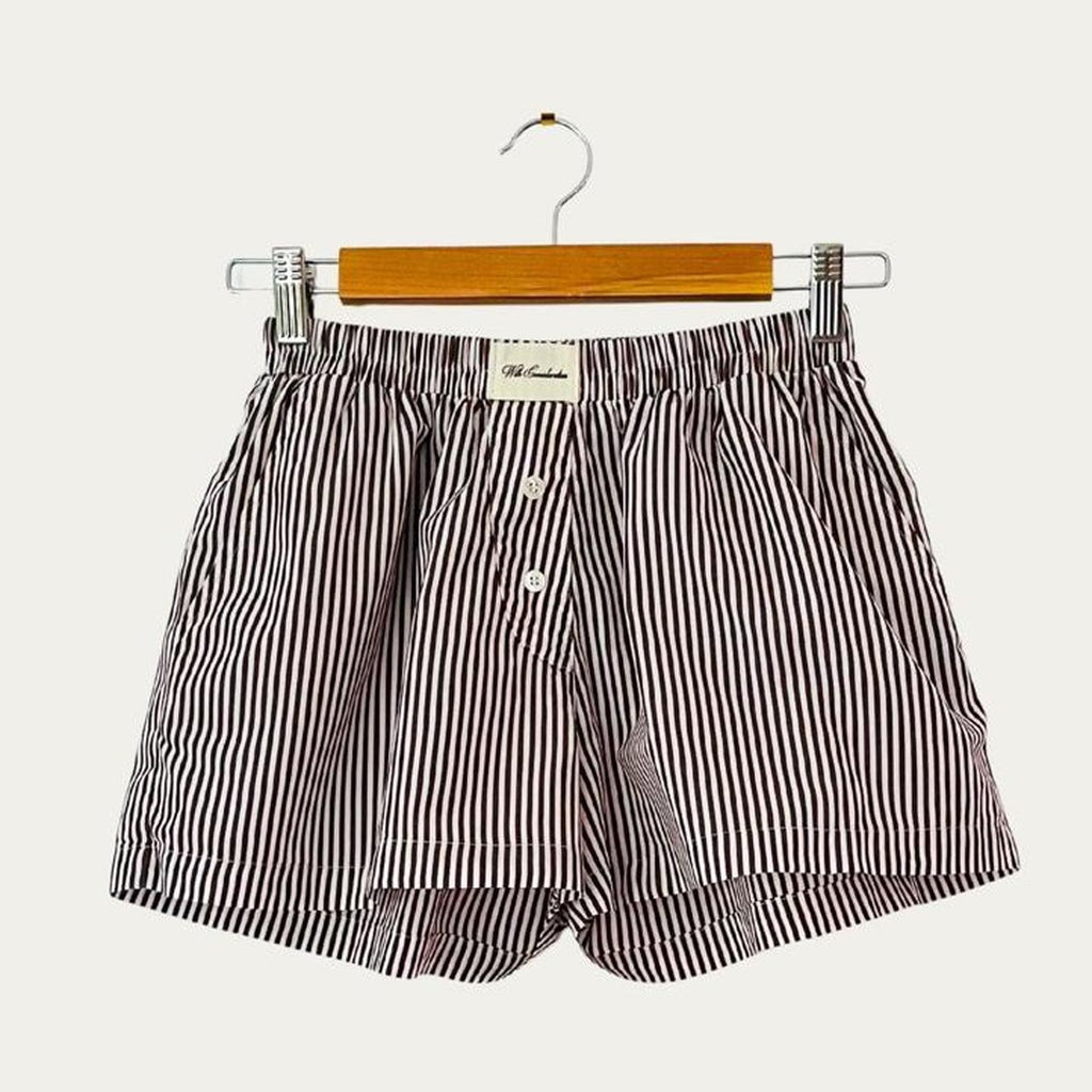 With Consideration Boxer Stripe Shorts.