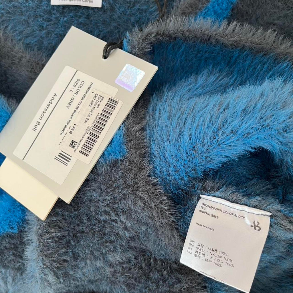 Andersson Bell BNWT ERIN Colour Block Top in Grey.