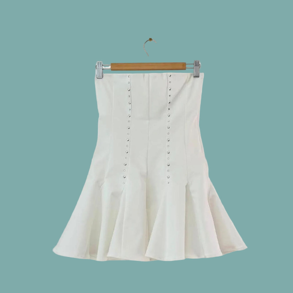 Gimaguas WILLIAMS White Mini Dress.