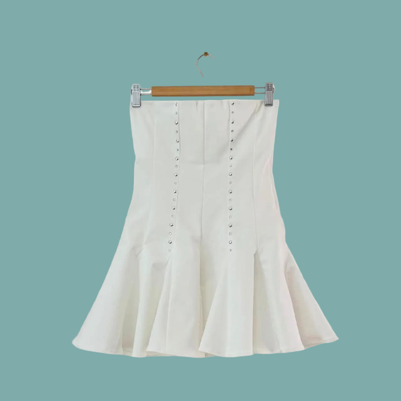 Gimaguas WILLIAMS White Mini Dress.