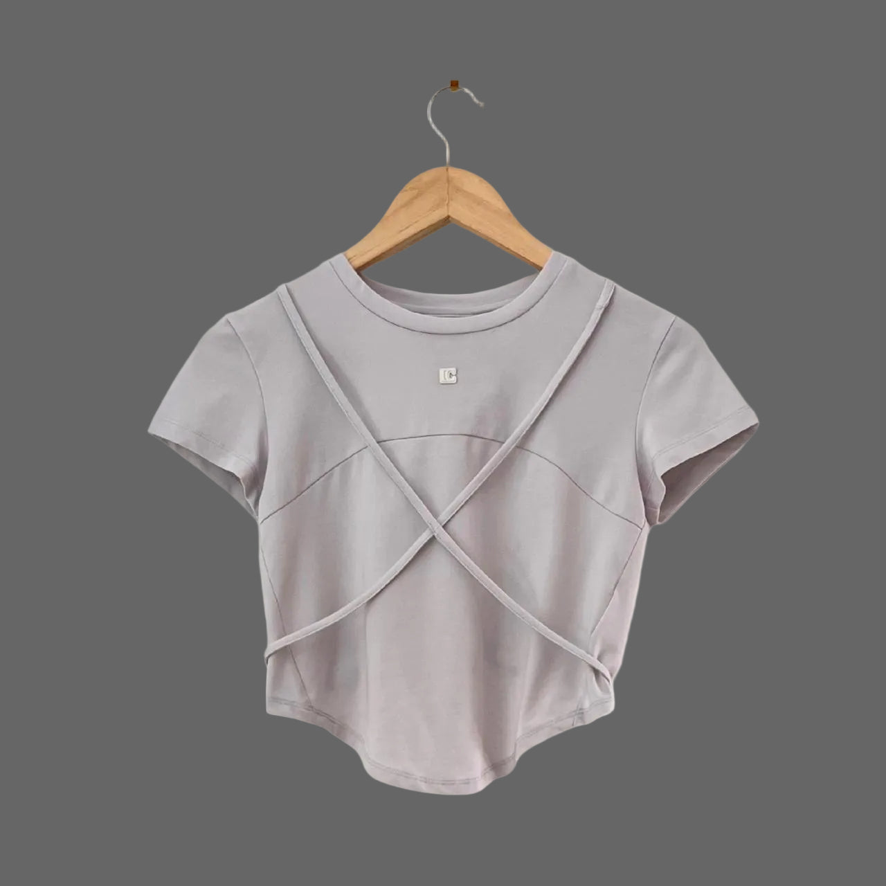 Low Classic BACK HOLE T-Shirt in Light Grey.