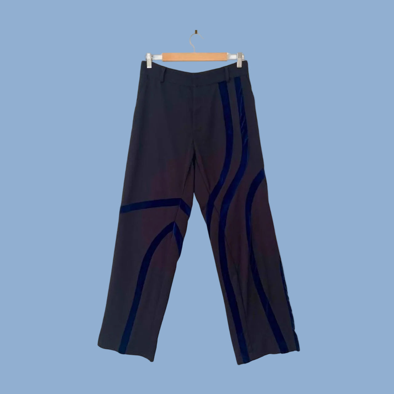 Karla Laidlaw Velvet Applique Pants.