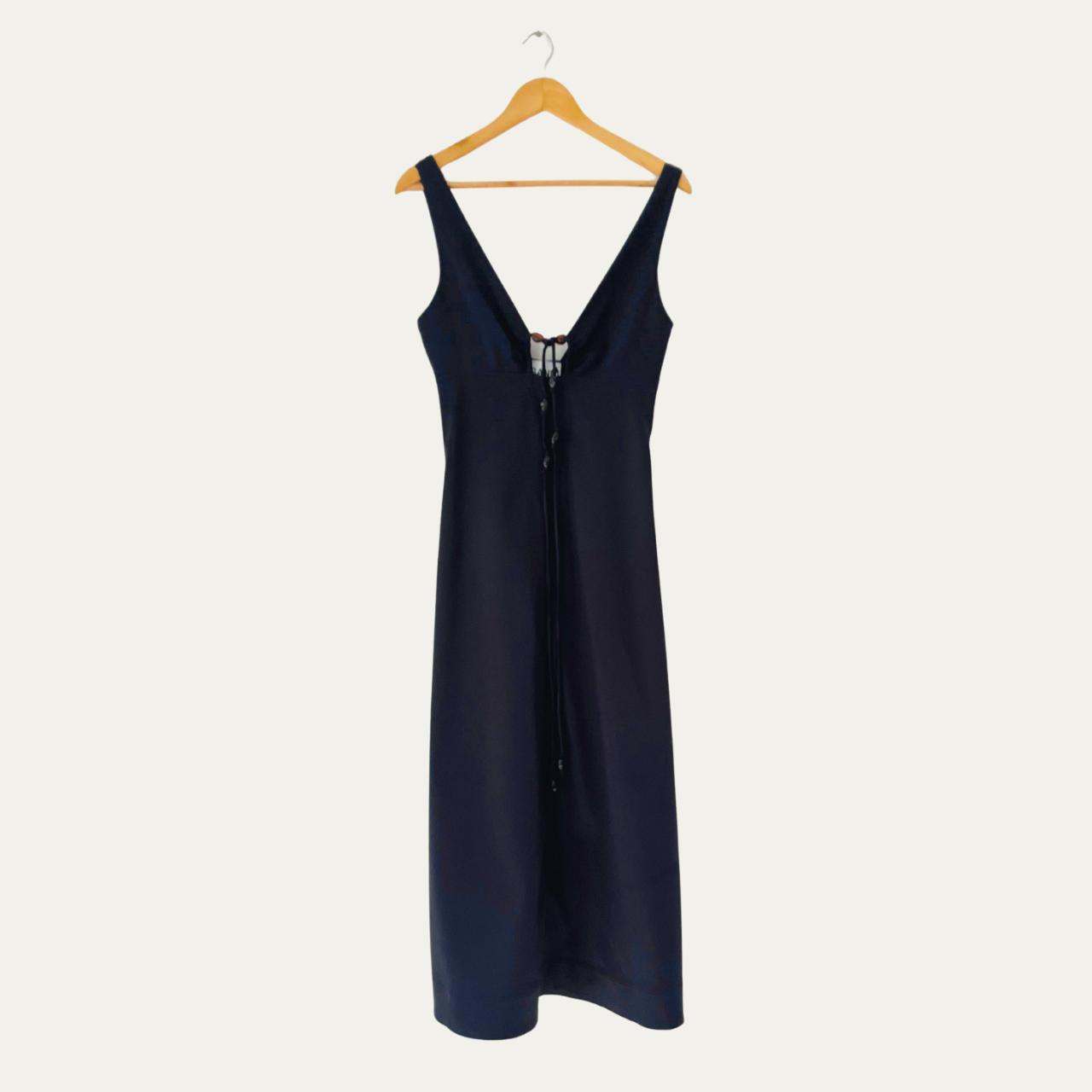 Ganni Double Satin Halter-Neck Dress Size S.