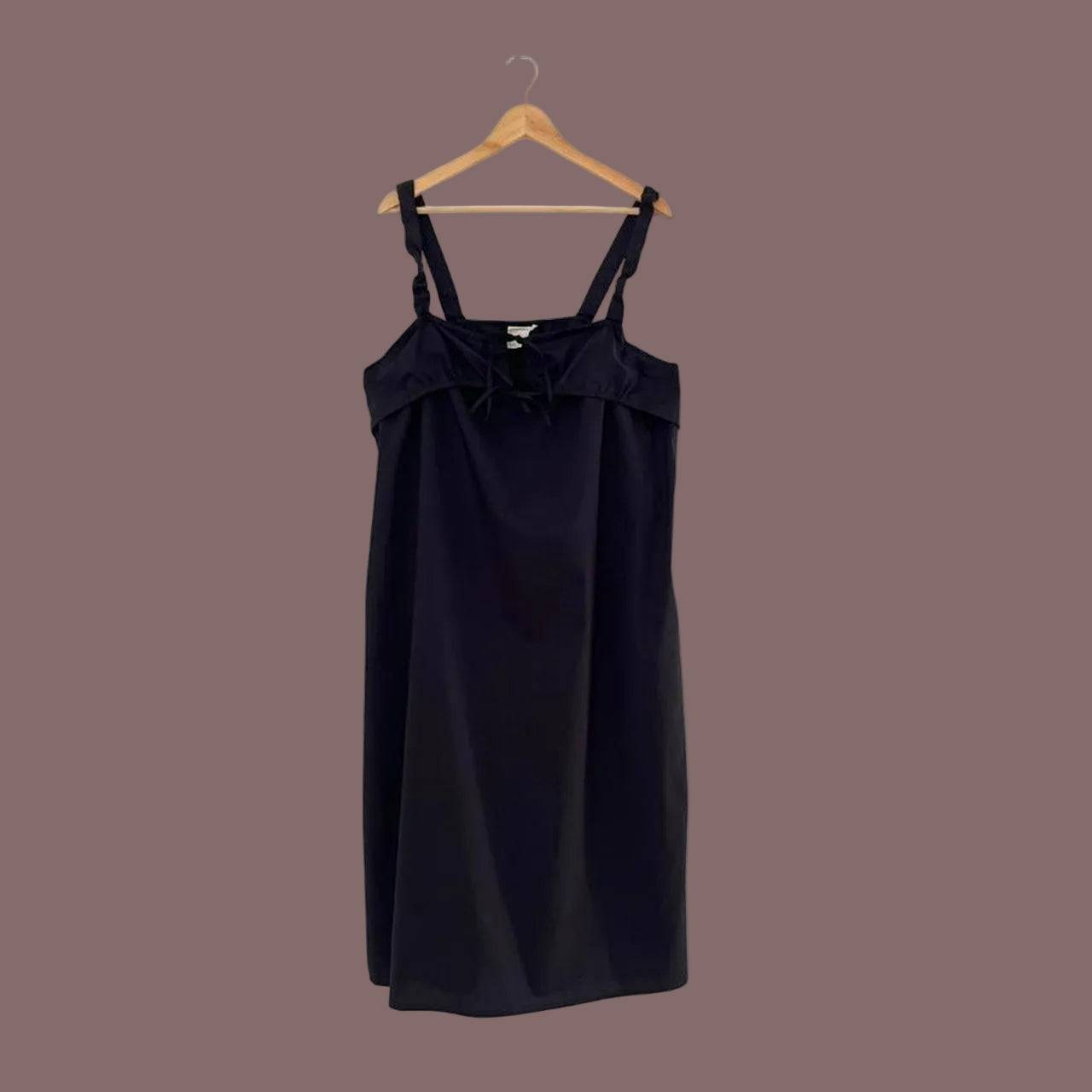 Deiji Studios RUCHED TIE Midi Dress in Black.