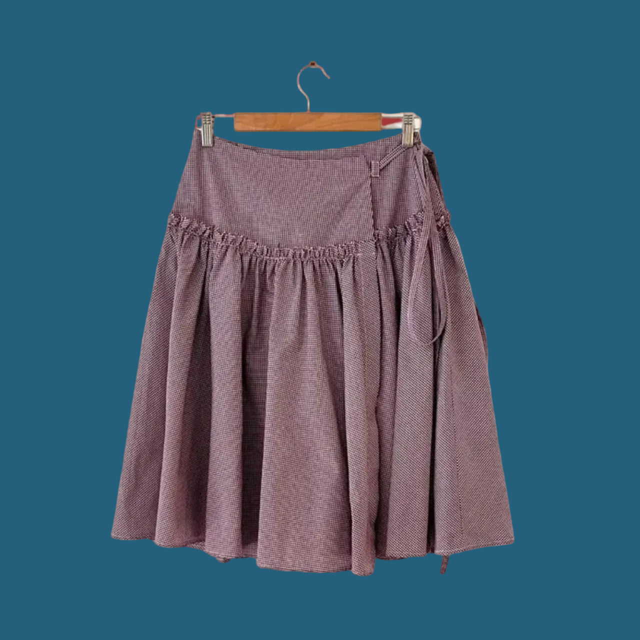 Mode Mischief COSTES Midi Skirt in Rhubarb Plaid.