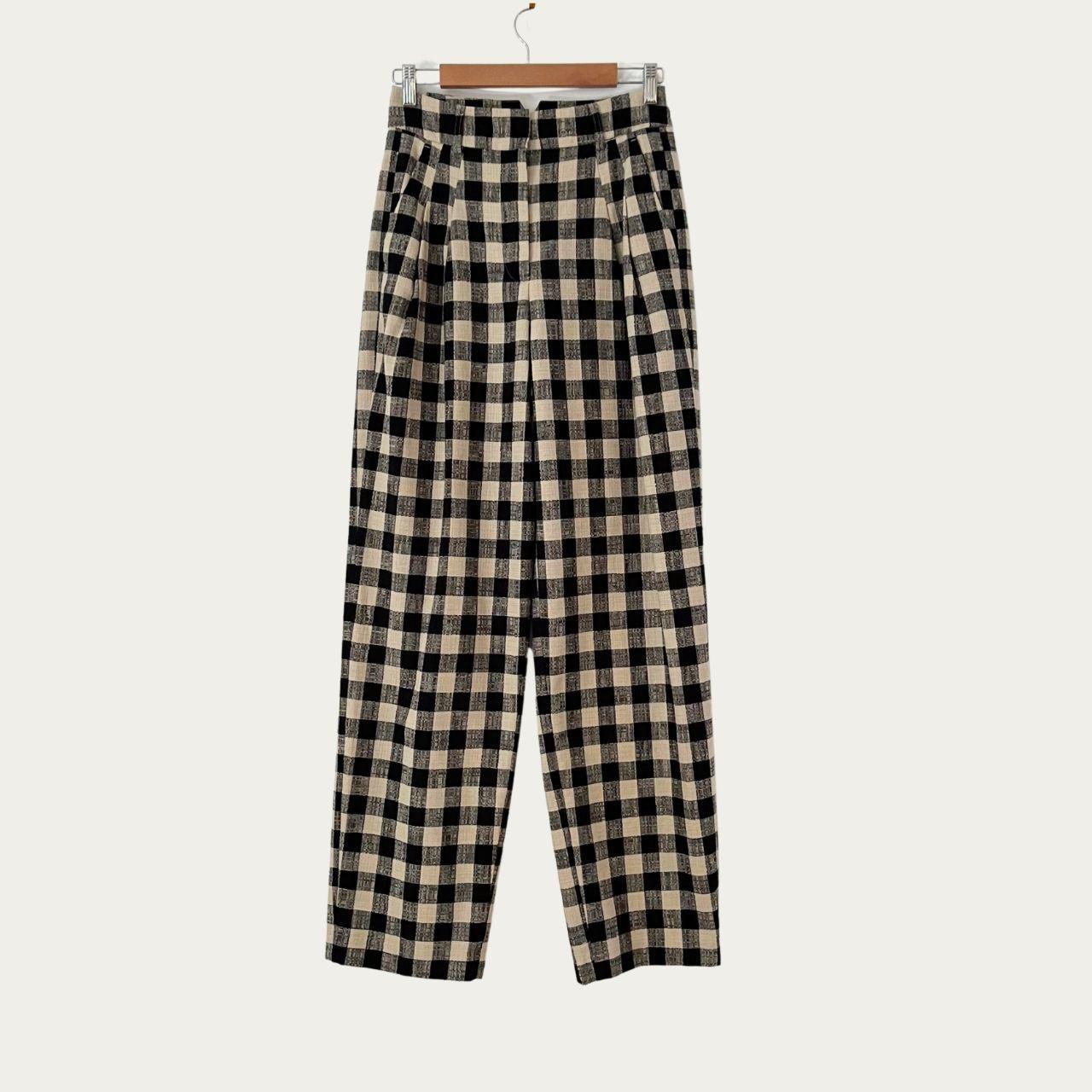 Essentiel Antwerp Checkered Relaxed-fit Pants Size 36/S.