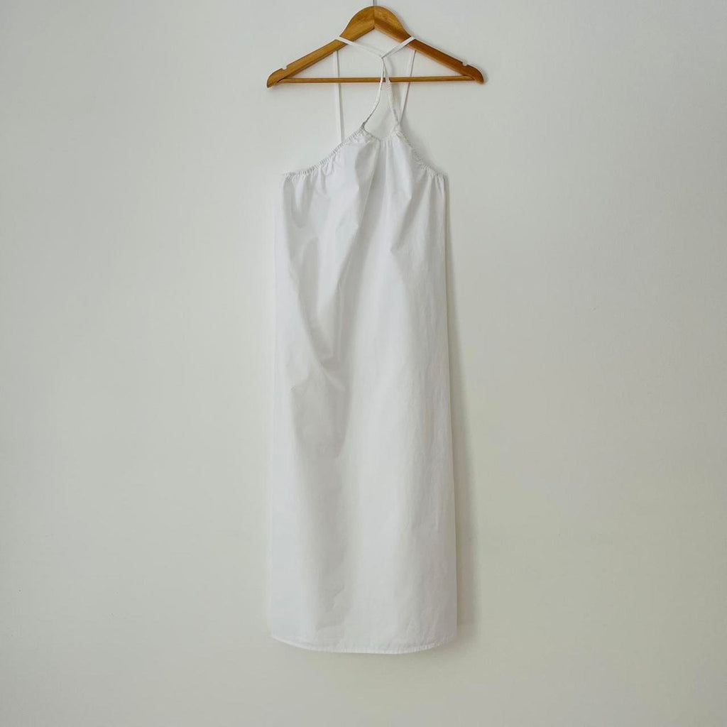 Deiji Studios KEYHOLE Midi Dress in White.