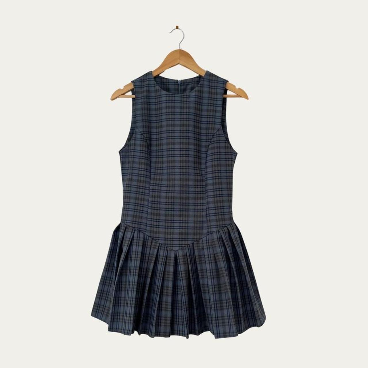 Katharina Lou TWIGGY Mini Dress in Grey Check.
