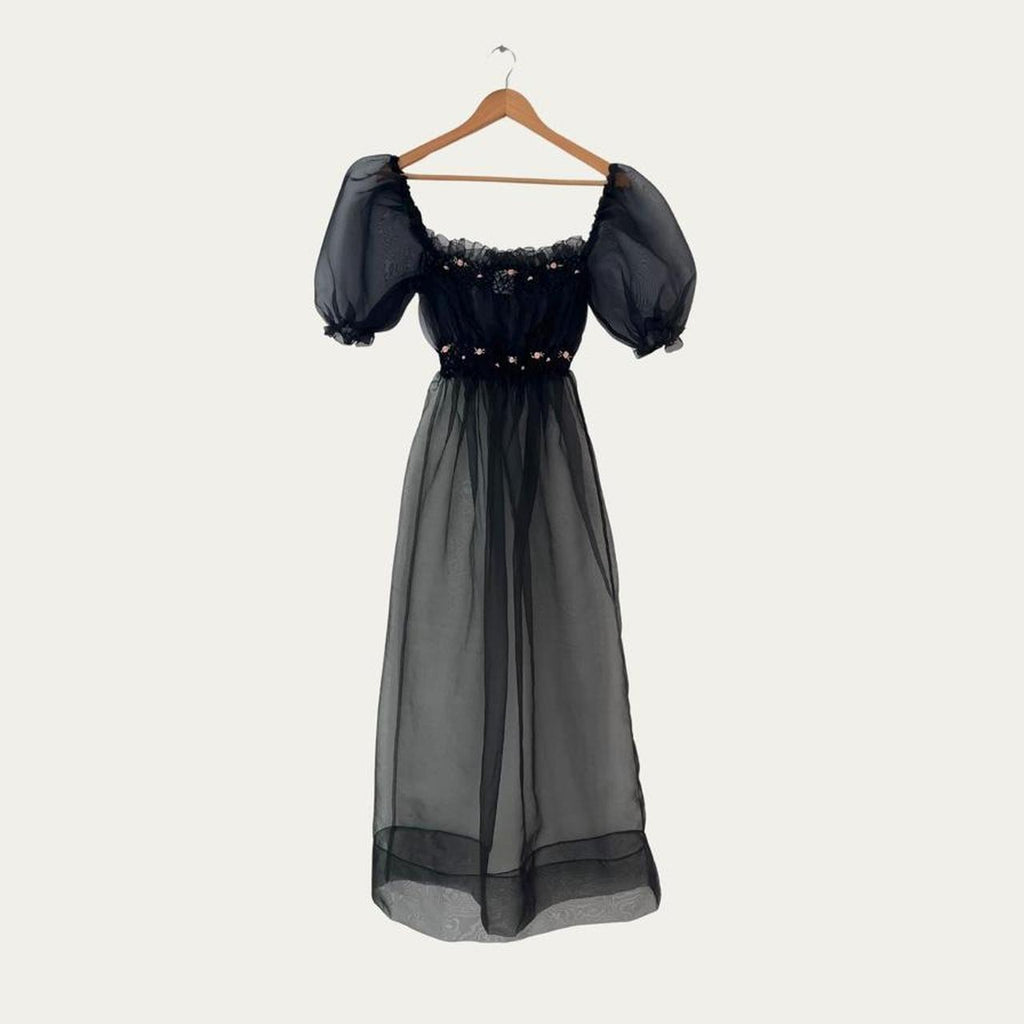 Tach CORA Organza Dress in Black.