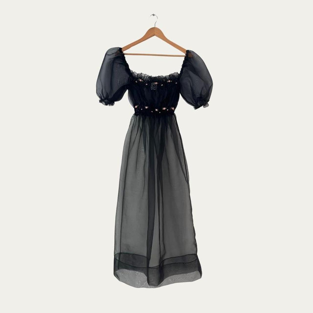 Tach CORA Organza Dress in Black.