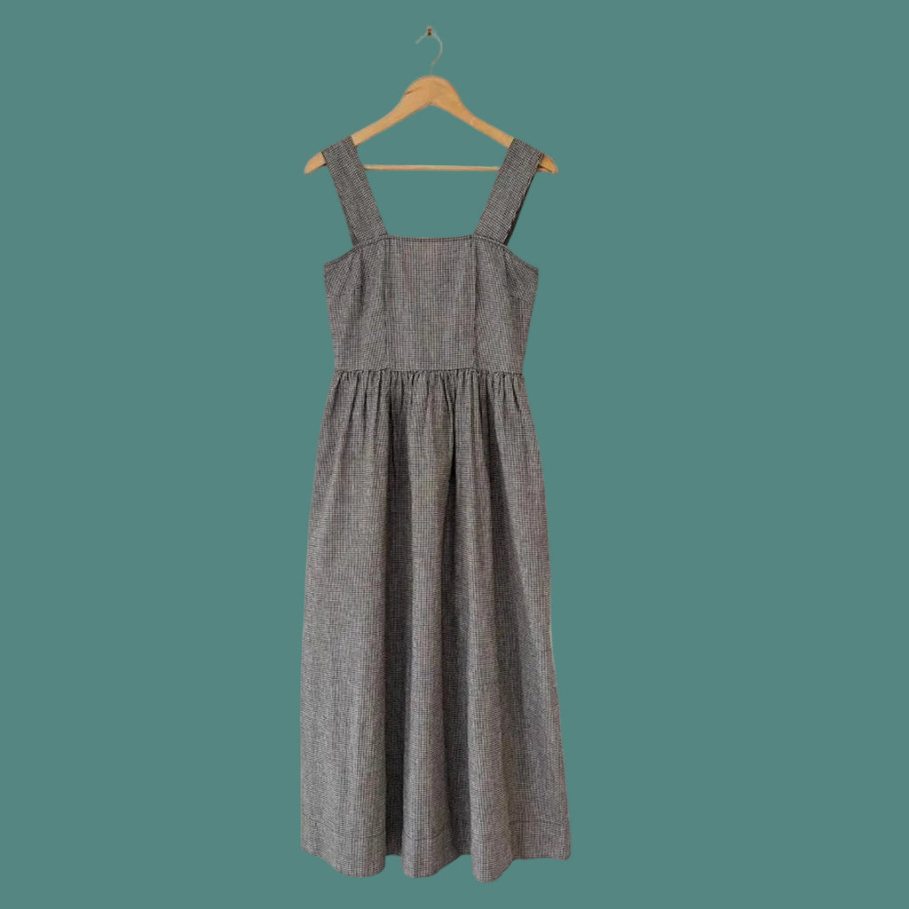 Permanent Vacation HEARTFELT Sundress in Black/White Gingham.