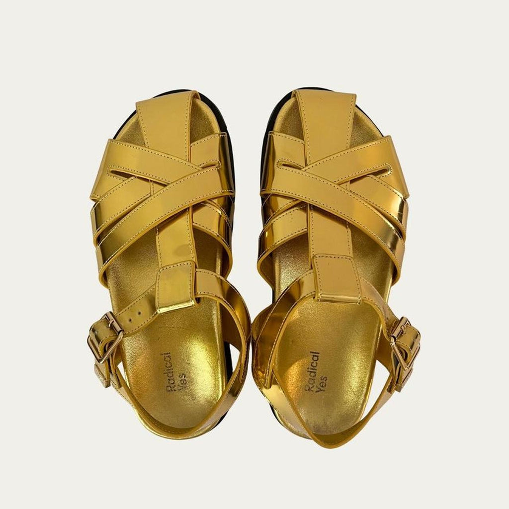 Radical Yes GINNY Sandals in Gold.