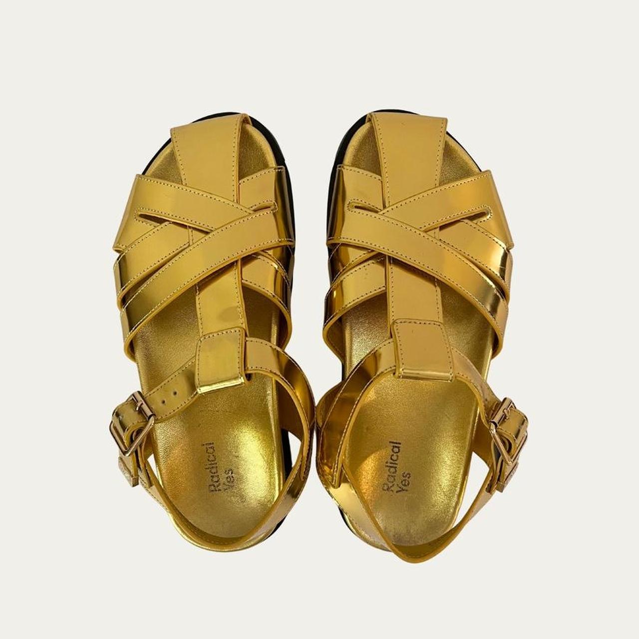 Radical Yes GINNY Sandals in Gold.