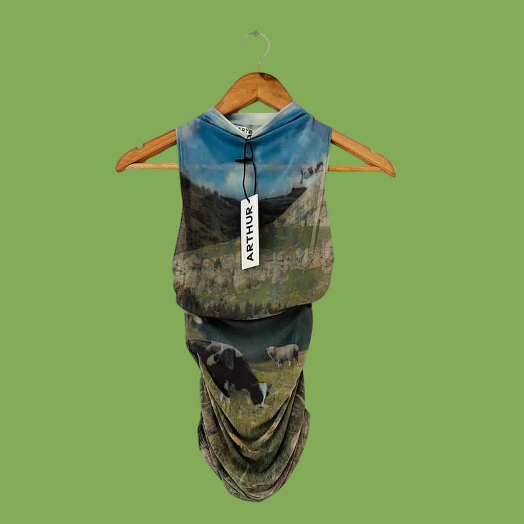 Arthur NWT Ruched Tank Top in Bucolic.