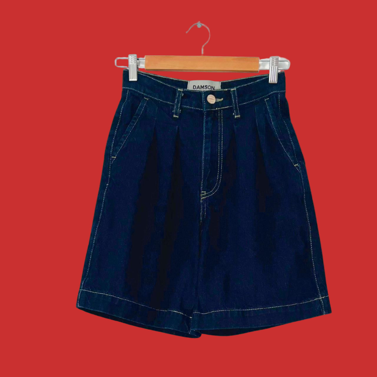 Damson Madder NOVA Jorts in Indigo.